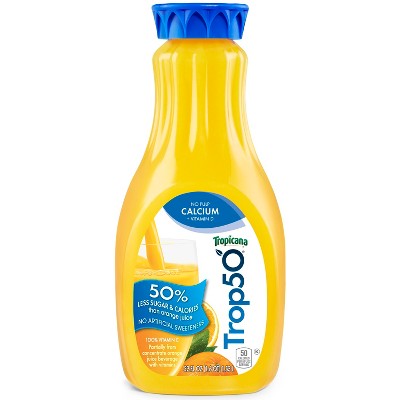 Tropicana Trop50 Calcium & Vitamin D No Pulp Orange Juice - 52 fl oz