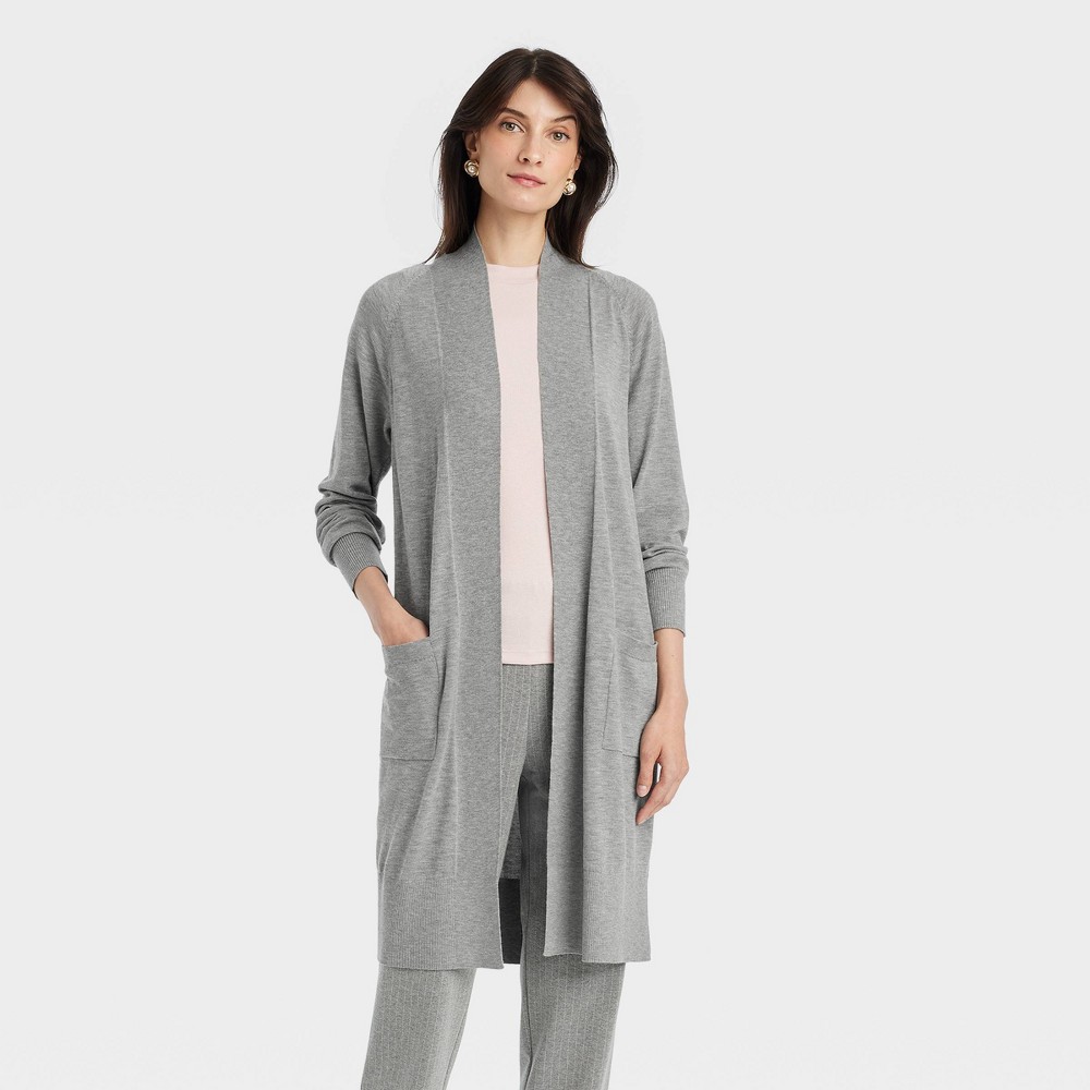 Women's Duster Cardigan - A New Day™ Gray L