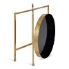 Kate and Laurel Celia Round Metal Side Table, 18.25x18.25x22, Black and Gold - 4 of 4