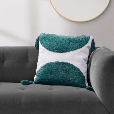 18''x18'' Zora Throw Pillow Green/Lavender - Refinery29