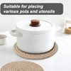 Itopfox Pot Holders Trivets Set of 4, 100% Pure Cotton Thread Weave for Hot Dishes, Pots, Bowls, Teapots, and Hot Pots, Kitchen Essentials - 2 of 4