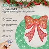 ChicFurnit Wreaths 35in Christmas Wreath Decoration Festive Bow Ornament for Home Door and Holiday Wall Display, Green, 35.43"*3.5"*35.43" - 4 of 4