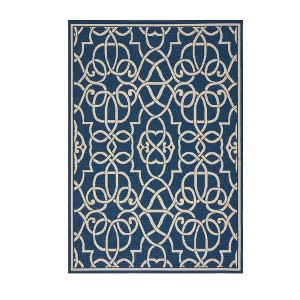 Outdoor Area Rug,  Rectangle Easy-Cleaning Indoor Outdoor Camping Rug For Living Room Balcony Porch Backyard Patio Kitchen - 1 of 4