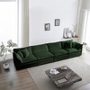 Free Combination Modular Sofa Free,4 Seater Sofa Comfy Chenille Fabric,Sectional Sofa Couch Green Chenille - 2 of 4