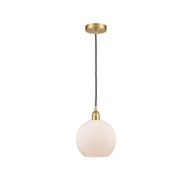 Athens - 1 Light Cord Hung Mini Pendant In Industrial Style-10.75 Inches Tall and 8 Inches Wide