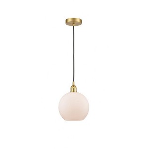 Athens - 1 Light Cord Hung Mini Pendant In Industrial Style-10.75 Inches Tall and 8 Inches Wide - 1 of 1