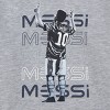 Boys' Messi Graphic Hooded Pullover Sweatshirt - Gray - 2 of 3