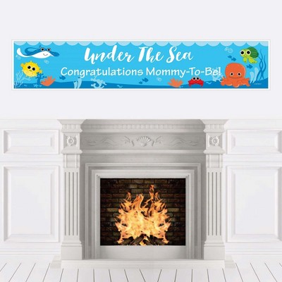 Big Dot of Happiness Under the Sea Critters - Baby Shower Decorations Party Banner