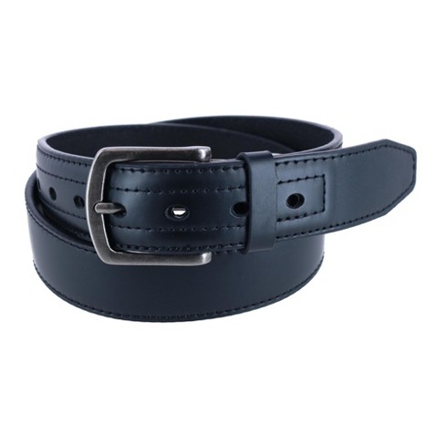 Genuine Dickies Men's 38 mm Industrial Strength Black Leather Belt
