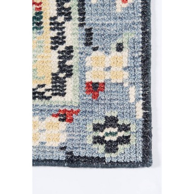 Ophelia Multicolor Hand-Knotted Wool Medallion Area Rug 8' x 10'