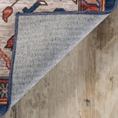 Eco-Friendly Reversible Rust Washable Area Rug, 3' x 5'