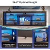 Bestier 70" Gaming Entertainment Center for TV up to 75" LED TV Stand for PS5 Tall TV Console with Shelves - 4 of 4