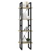 vidaXL Book Cabinet in Sonoma Oak - Industrial-Style 4-Tier Bookshelf 15.7"x11.8"x55.1" with Sturdy Engineered Wood/Ample Storage Space - 4 of 4