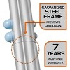 The Swing Company Reese Galvanized Metal 5' Slide with 2 Padded Saucer Swing and Ancho Swing Set - 2 of 4