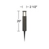 John Timberland Solomon 20" High Black LED Low Voltage Landscape Light - 4 of 4