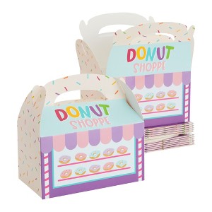 Blue Panda 24 Pack Donut Treat Boxes for Goodies, Donut Grow Up Birthday Party Supplies, 6 x 3.3 x 3.6 In - 1 of 4