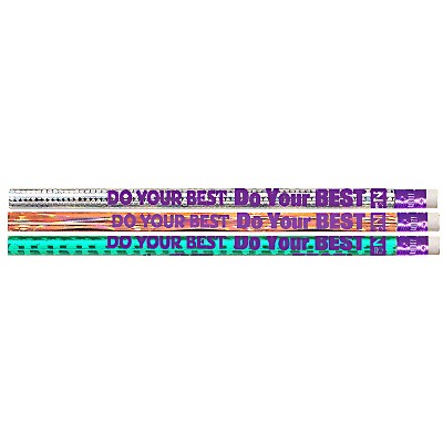 Birthday Supreme Motivational/Fun Pencils, 12 Pack