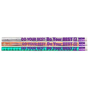 Musgrave Pencil Company Do Your Best On The Test Motivational/Fun Pencils, 12 Per Pack, 12 Packs