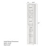 Hastings Home Freestanding Bathroom Storage Cabinet With Slat Door And  Gallery Style Top - White/black : Target