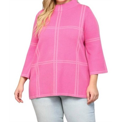 Women's Checker Sweater - Plus - Fate 2x : Target