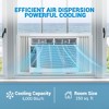 6,000 BTU Window Air Conditioner,Energy-Efficient Window AC Units Cools Up to 250 Sq. Ultra Quiet, Remote Control,for Office, Bedroom, Kitchen - 4 of 4