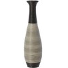 Uniquewise  38-inch Tall Artificial Rattan Floor Vase in Elegant Beige - Statement Piece for Living Room Decor, Entryway, or Hallway - 4 of 4
