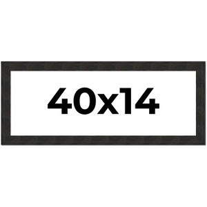 PosterPalooza | Panoramic Contemporary Black Picture Frame - UV Acrylic, Foam Board Backing, Hanging Hardware - 1 of 4