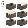 mDesign Woven Farmhouse Pantry Food Storage Bin Basket Box - 2 of 4