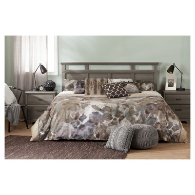 Versa Gray Maple King Wood Headboard