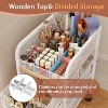 Rolling Makeup Cart Organizer with 3 Drawers, 4-Tier Narrow Floor Skincare Organizers with dividersr - 3 of 4