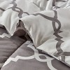 5-Piece Down Alternative Comforter Set – Ultra Soft, Reversible Printed & Solid All-Season Bedding Set by Lux Decor Collection - 4 of 4