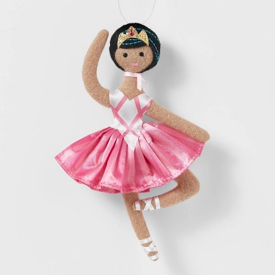 Ballerina with Pink Skirt & White Shoes Christmas Tree Ornament - Wondershop™