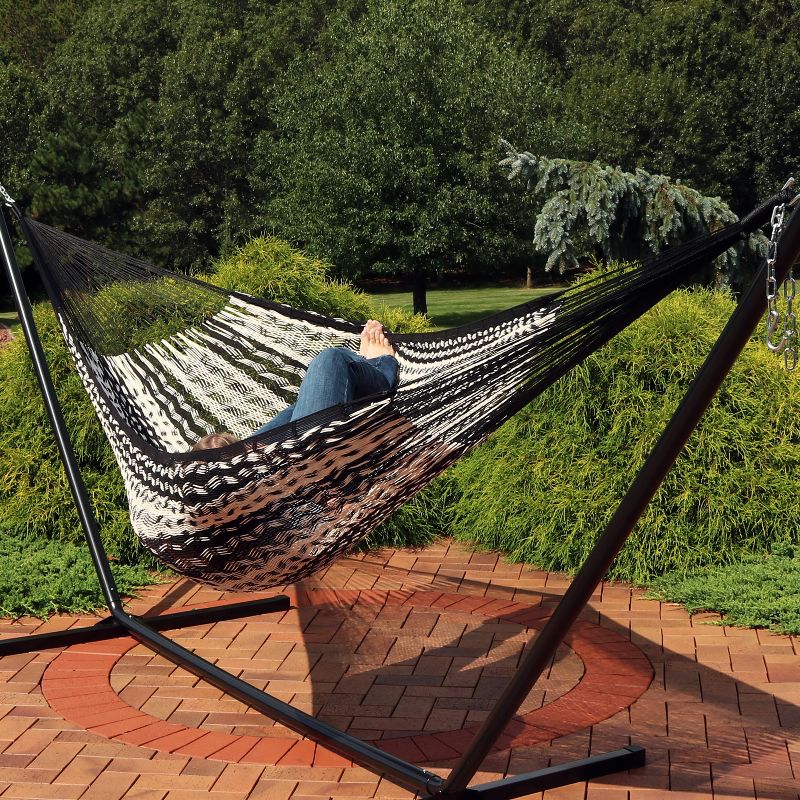 Sunnydaze Heavy-Duty Handwoven  XXL Mayan Family Hammock with Thick Cord - 880 lb Weight Capacity, 3 of 12