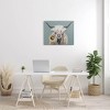 Stupell Industries Highland Cattle Biting Sunflower Bloom Canvas Wall Art - 2 of 3
