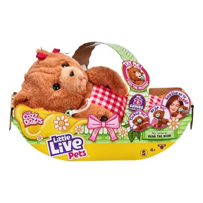 Little Live Pets Cozy Dozy Pinki The Bear Interactive Stuffed Animal 