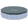 Intex 12-Foot Round Metal Frame Above Ground Swimming Pool Debris Cover, Blue - 3 of 4