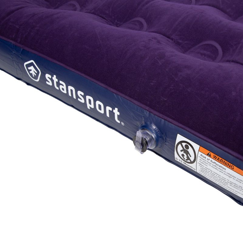 Stansport Deluxe Inflatable Air Bed Mattress Queen Size, 4 of 5