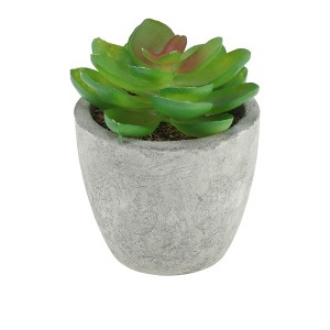 Unique Bargains Artificial Plants Mini Apple-Leaf in Pulp Plastic Green 2.56"x2.56"x2.95" 1 Pcs - 1 of 4