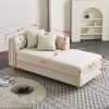 NicBex Couches for Living Room 86" Loveseat Sofa Luxury Modern Velvet Fluffy Upholstered 2-seater Sofa with 2 Throw Pillows for Bedroom - 3 of 4