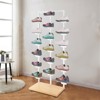 YIYIBYUS Free-Standing Shoe Rack, Retail Boutique Shoe Display Shelf, White - 2 of 4