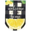 Briarwood Lane Welcome To Our Home Summer Burlap Garden Flag Lemons Double-Sided 18" x 12.5" - 3 of 4