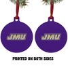 James Madison University Dukes Logo Aluminum Holiday Christmas Tree Ornament - 2 of 4