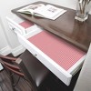 Smart Design Set of 6 12"x10ft Bonded Grip Shelf Liner Ruby Red Gingham: Non-Adhesive Classic Pattern for Kitchen & Dresser - 3 of 4