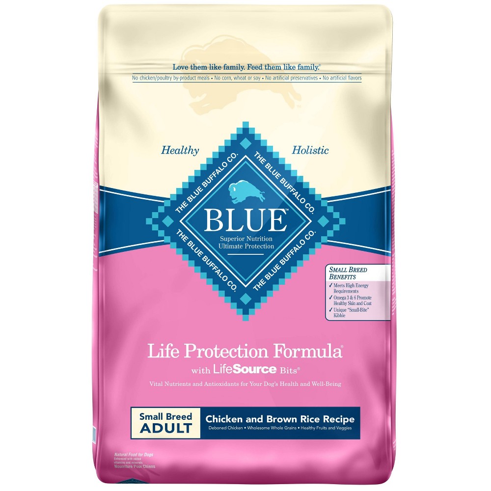 Blue Buffalo Life Protection Chicken & Brown Rice Recipe Small Breed Adult Dry Dog Food - 15lbs