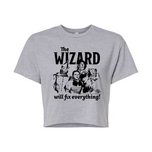 Women's - Wizard of Oz - The Wizard Will Fix Everything Cropped Graphic T-Shirt - 1 of 4