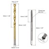 Unique Bargains High Speed Steel Metric Straight Flute Thread Tap and Titanium Coated Twist Drill Bit Set 4 Pcs - 2 of 4