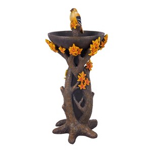Maple Tree Resin Bird Bath - 1 of 4