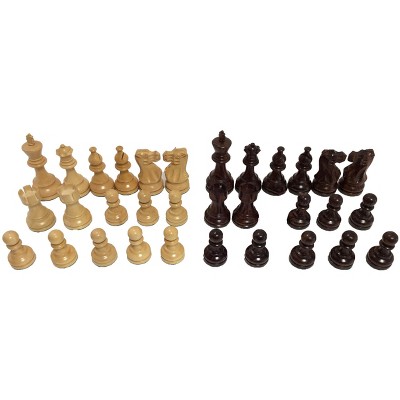 3.75" Rosewood Classic Staunton Chessmen Board Game