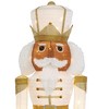 Holiday Living 6-FT Freestanding Black Nutcracker Yard Decoration with White LED Lights - 4 of 4