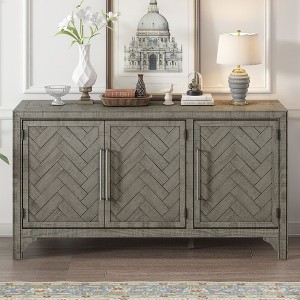 NicBex Designed Storage Cabinet, Adjustable Shelves Sideboard Buffet Cabinet with Storage for Kitchen, Living Room, Entrance - 1 of 4